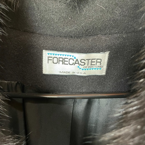 🎉HP🎉~Genuine Fox Fur Collar Soft,Luxurious ,Long Coat by Forecaster of Boston… - Picture 11 of 16